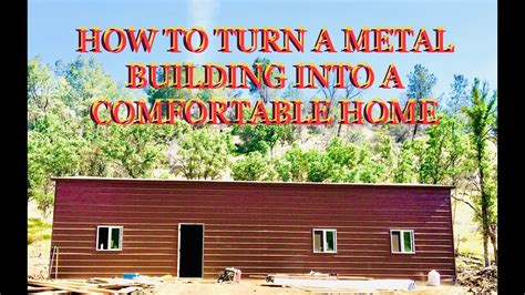 how much to fourth a metal building into a house|converting metal building to house.